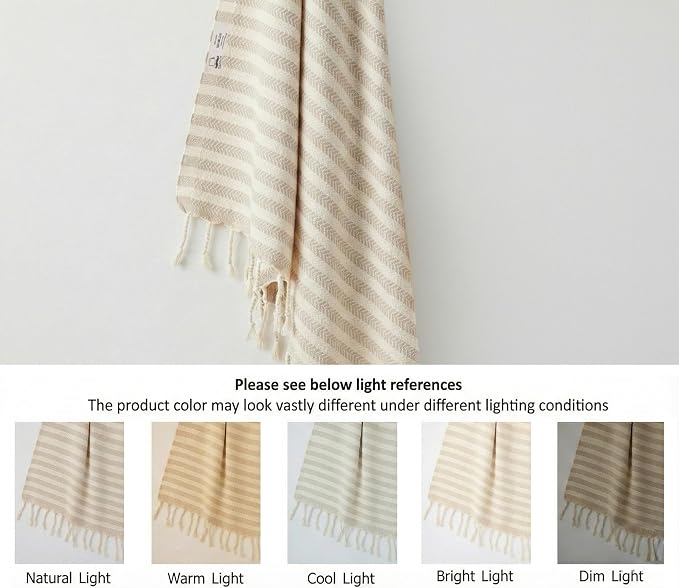 Bazaar Anatolia Turkish Bath Towel – 100% Cotton, Quick Dry Boho Farmhouse Decor - Image 2