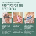 Sud Scrub® Antimicrobial Silicone Body Scrubber, Exfoliating Body Brush - Image 7