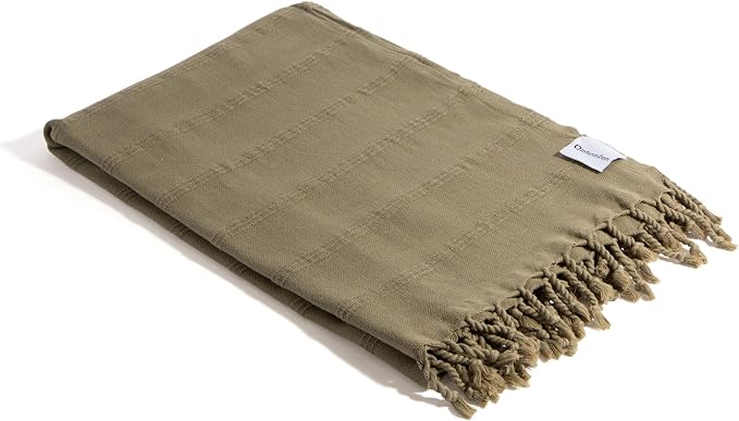 InfuseZen Stonewashed Turkish Bath & Beach Towel –100% Organic Turkish Cotton by InfuseZen