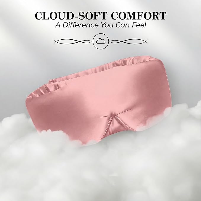 SLEEP SANCTUARY 100% Pure Mulberry Silk Sleep Mask - Image 4