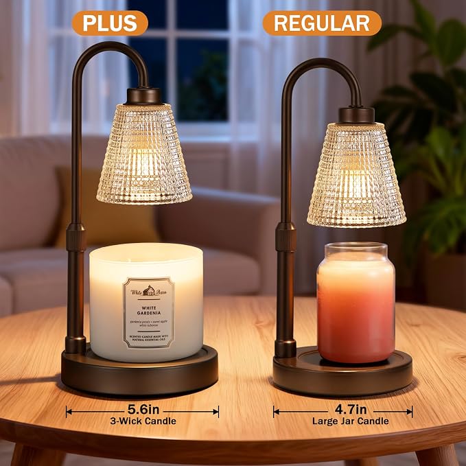 Big Brown Candle Warmer Lamp - Image 2