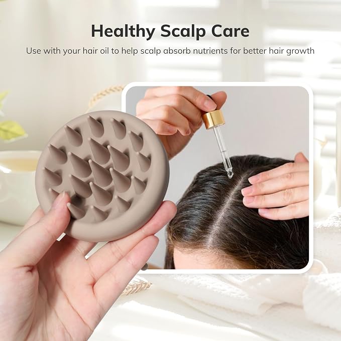 Sndyi Silicone Scalp Massager Shampoo Brush, Hair Scrubber - Image 4