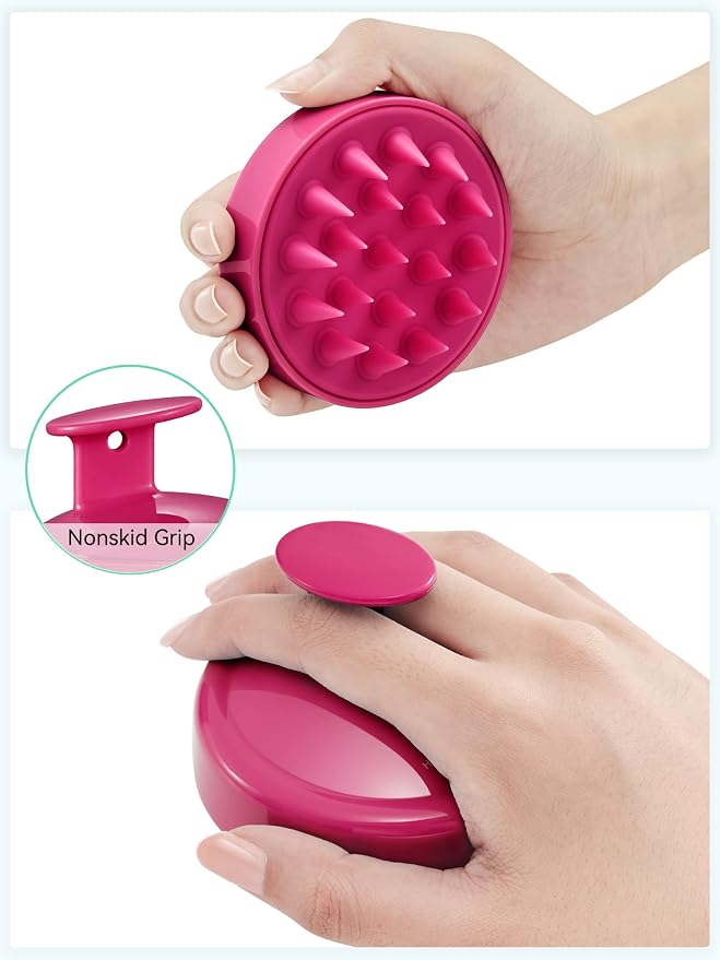 HEETA Scalp Massager Hair Growth, Soft Silicone Scalp Scrubber Shampoo Brush - Image 2