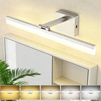 SOLFART 24 inch LED Vanity Lights Brushed Nickel Bathroom Light Fixture by SOLFART