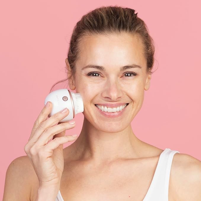 YouthLab Pure Radiance, Vibrating Facial Cleansing Brush, 3 Modes, 3 Brush Heads - Image 9