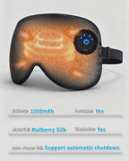 Heated Eye Mask FSA- HSA Eligible Cordless Pure Mulberry Silk Eye Mask - Image 7