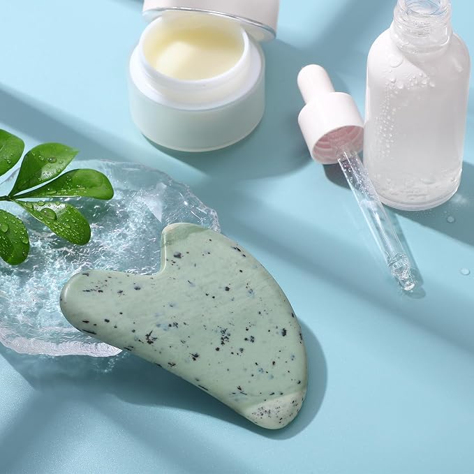 rosenice Gua Sha Facial Tools Guasha Tool Gua Sha Jade Stone - Image 6