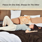 KAWAHOME Sherpa Fleece Queen Size Blanket - Image 4