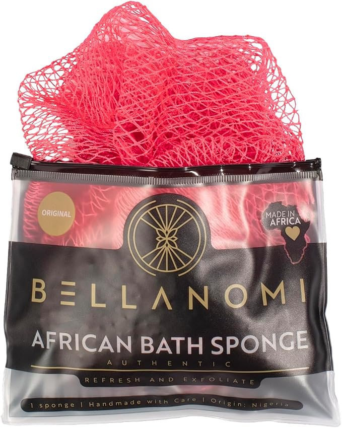 BELLANOMI African Exfoliating Net Sponge, Ethically sourced from Nigeria by Bellanomi
