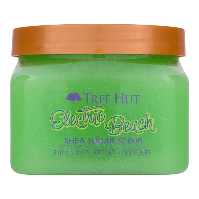 Tree Hut Electric Beach Shea Sugar Scrub, Exfoliating, Hydrating & Moisturizing by TreeHut