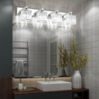 Aipsun Bathroom Light Fixtures Crystal Modern Vanity Lighting Fixtures 4 Light - Image 3
