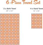 Intelligent Design Lita Cotton Bathroom Towels, Jacquard Highly Absorbent Bath - Image 6