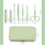 QURIPE 7pcs Manicure Set, Nail Clippers Kit, Stainless Steel Manicure Kit - Image 5