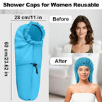 ELEBOX Extra Large Shower Cap for Braids/Curly Hair/Dreadlock | Reusable - Image 5
