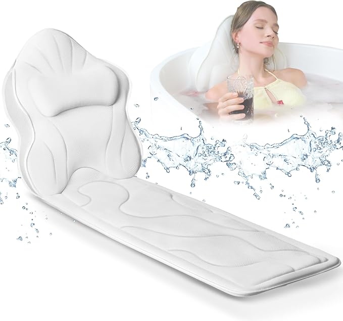 Poemland Luxury Thick Full Body Bath Pillows Mat & Cushion - Image 8