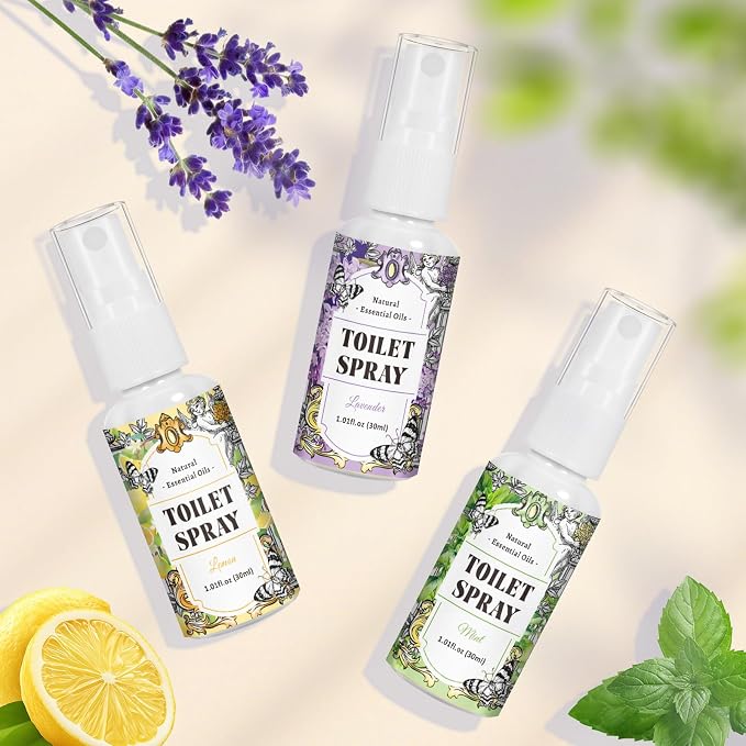 STRN Toilet Spray, Mint & Lavender Natural Scent, Portable Instant Odor - Image 6