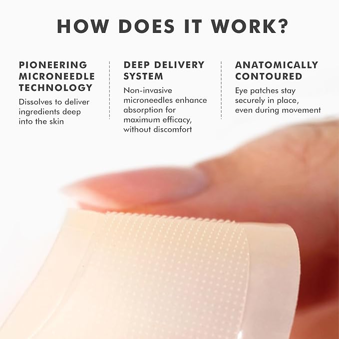 skyn ICELAND Dissolving Microneedle Under-Eye Patches — 39% Hyaluronic Acid & - Image 3