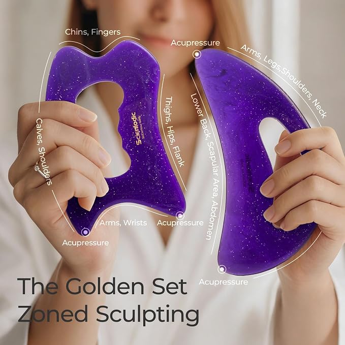 Scienlodic 2 Pcs Large Body Gua Sha Massage Tools - Image 2