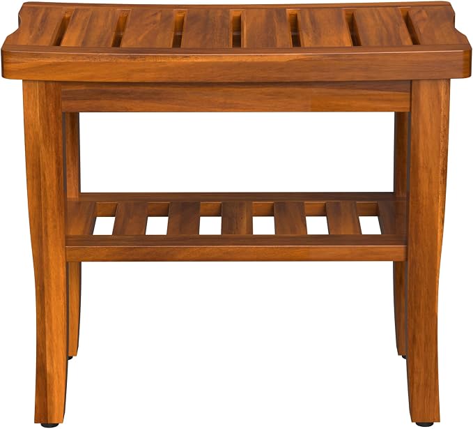 Teak Wood Shower Bench Stool - Image 8
