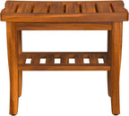 Teak Wood Shower Bench Stool - Image 8