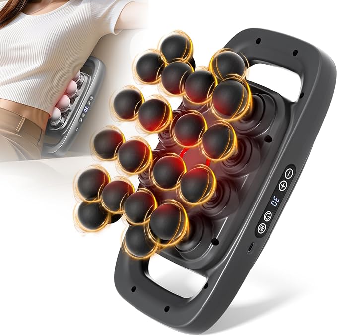 20-Head Massage Gun, 30 Intensity Levels 3 Modes, Deep Tissue Massager by Shineforu