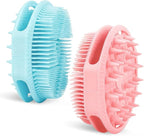 2-Pack Soft Silicone Dual-Sided Body Scrubber & Loofah | Gentle Exfoliating by HAYSNA