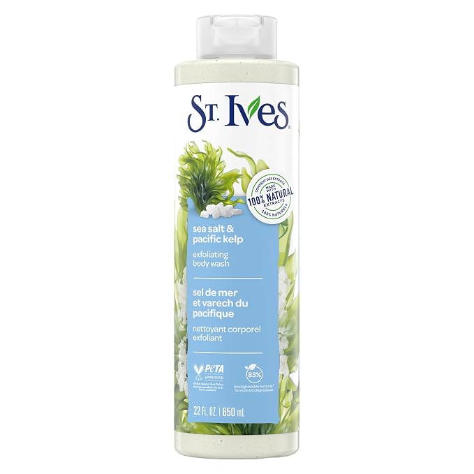 St. Ives Sea Salt & Pacific Kelp Exfoliating Body Wash 22 Fl Oz by St.+Ives