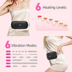Portable Heating Pad Period Cramps: 2 Timer 6 Heat Levels 6 Vibration Modes - Image 2