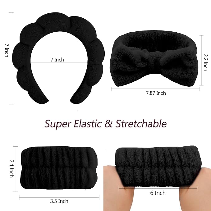 VELSCRUN 6 Pack Spa Headband, Makeup Headband, Face Wash Headbands, Skincare - Image 7