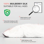Silk Sleep Mask Eye Cover, 100% Real Natural Eye Mask - Image 4