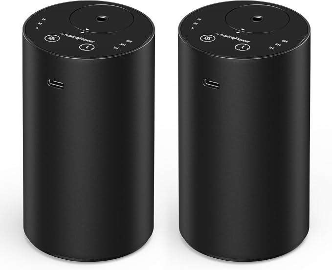 Waterless Essential Oil Diffuser, Rechargeable Scent Diffusers by AMAZINGFLOWER