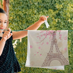 Pink Cherry Blossom Paris Hand Towels - Image 4