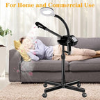 Professional Facial Steamer on Wheels, 2 in 1 Face Steamer - Image 8