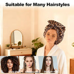 ELEBOX Extra Large Shower Cap for Braids/Curly Hair/Dreadlock | Reusable - Image 3