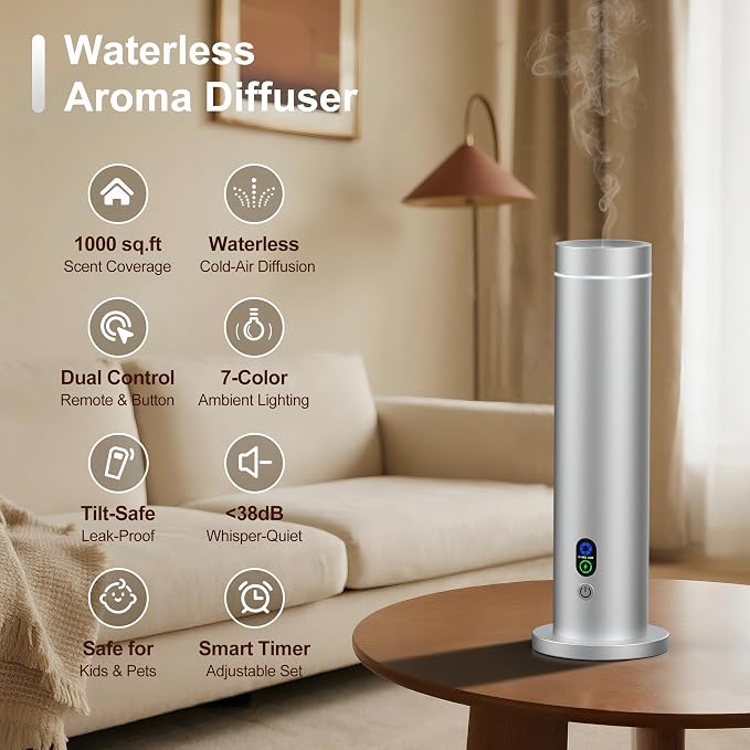 Maromalife Waterless Diffuser, Essential Oil Diffuser, 1000 Sq.Ft Coverage - Image 2
