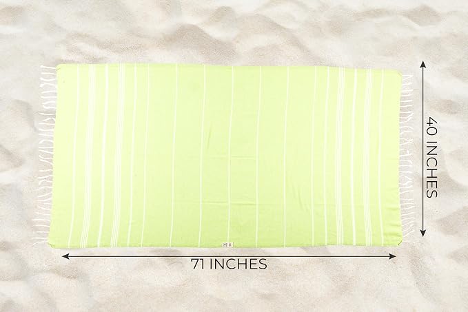 Ray Silver Turkish Beach Towel – 100% Cotton 40x71 Quick Dry Oversized Sand - Image 6