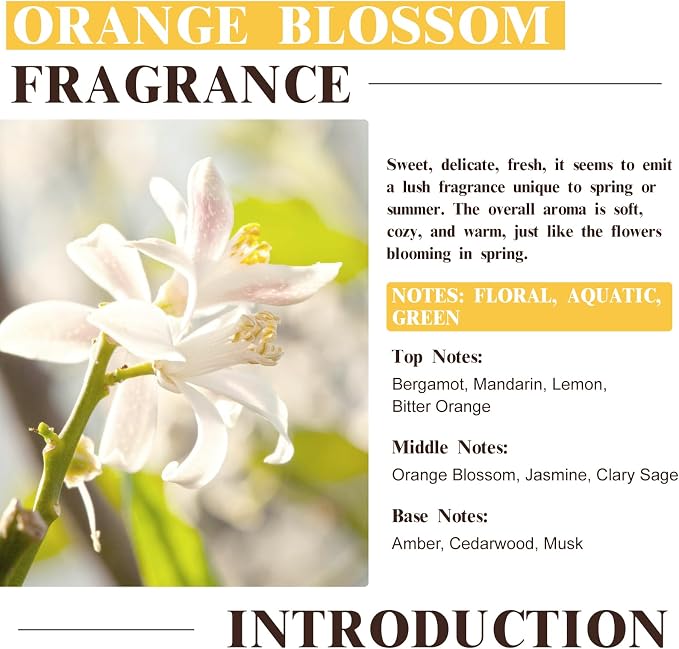EUQEE Orange Blossom Fragrance Oils, 2.02 Fl oz/60ml Essential Oils - Image 3
