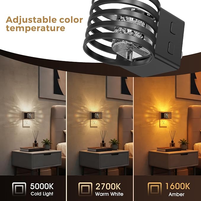 L LOHAS LED Night Lights Plug into Wall, 2 Pack 3CCT Night Light - Image 4