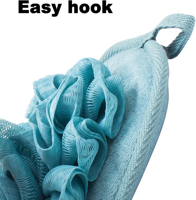 3 Pack Body Sponge Brushes Pouf Mesh Brush Shower Glove - Image 5