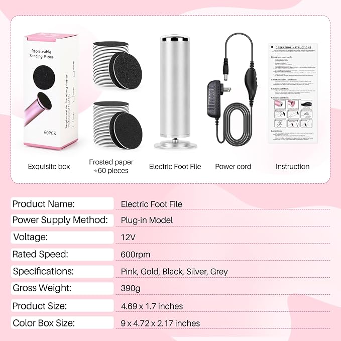 Foot File Callus Remover for Feet: Profesional Pedicure Tool for Summer - Image 7