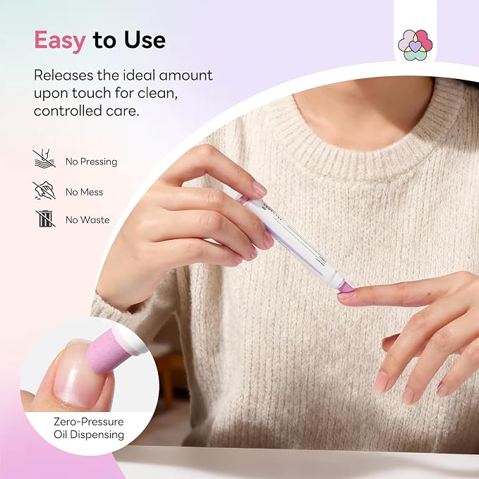 SAVILAND Cuticle Remover Pen: Ceramic Cuticle Pusher & Oil Pen 4.5ml Nail - Image 6