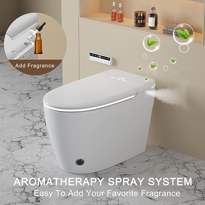 TDH Modern Smart Toilet, Upgrade Gourd-Shaped Heated Seat - Image 3