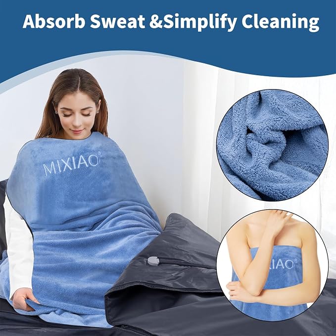 Infrared Sauna Blanket Towel Inserted 30" x 70" Reusable Machine Washable - Image 3