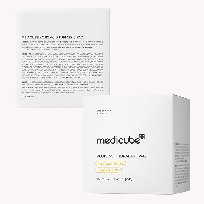 medicube Toner Pads Kojic Acid Turmeric Clarifying Toner Pad - Image 7