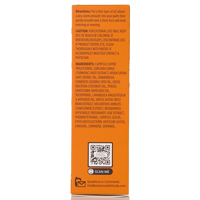 Advanced Clinicals Turmeric Oil Serum - Image 9