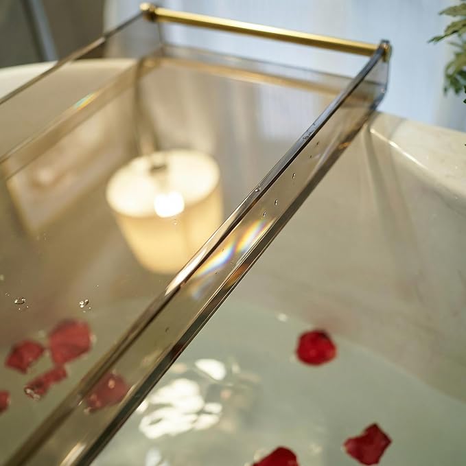 Bathtub Caddy Tray for Luxury Bathroom Bath tub Table Caddy Tray Shelf for - Image 4