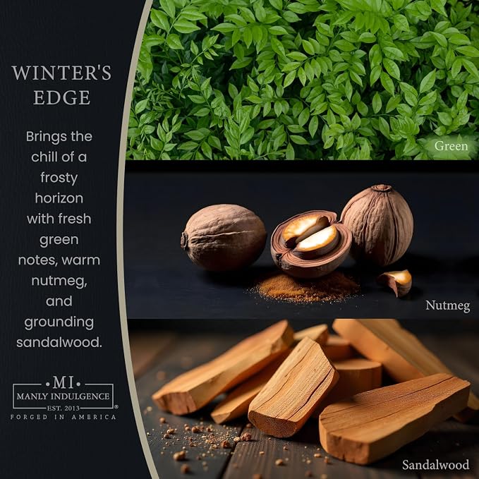 Manly Indulgence Winters Edge Scented Wax Melts, Wax Melt Warmer Cubes - Image 2
