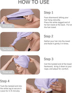 ROLSHOL 2 Pack Microfiber Hair Towel Wrap - Image 8