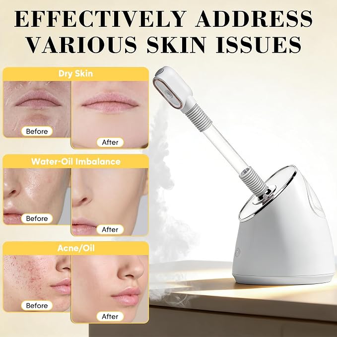 Pjordo Facial Steamer Spa Kit, Nano Ionic Face Steamer - Image 7