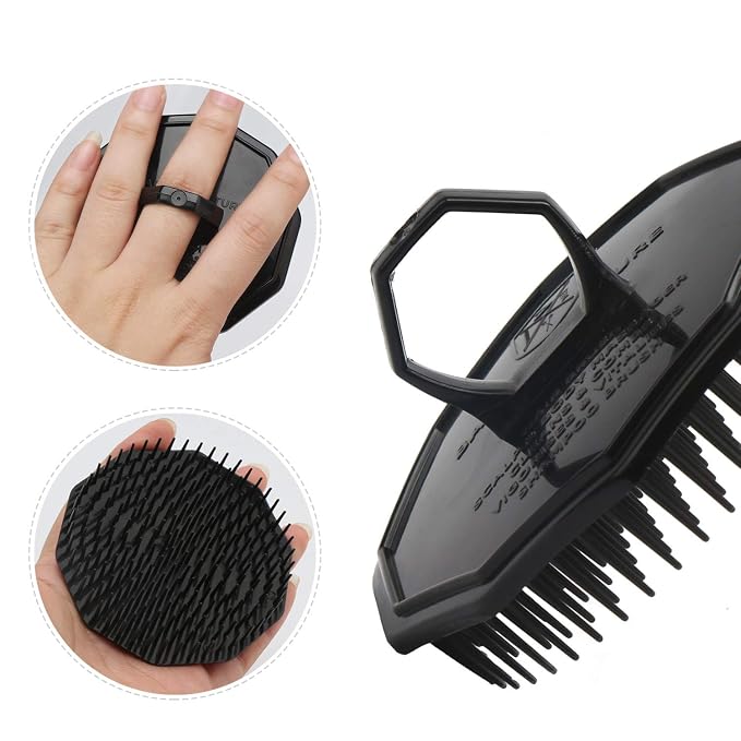 Scalp Massage Shampoo Brush, Segbeauty 4pcs Massage Hair Brushes Floriated - Image 3